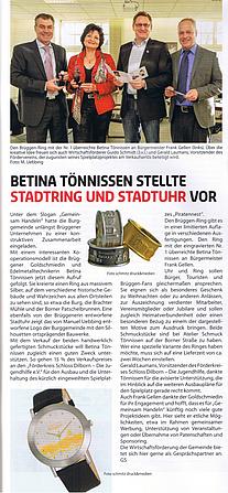 Präsentation Stadtring & Stadtuhr am 17.11.2014