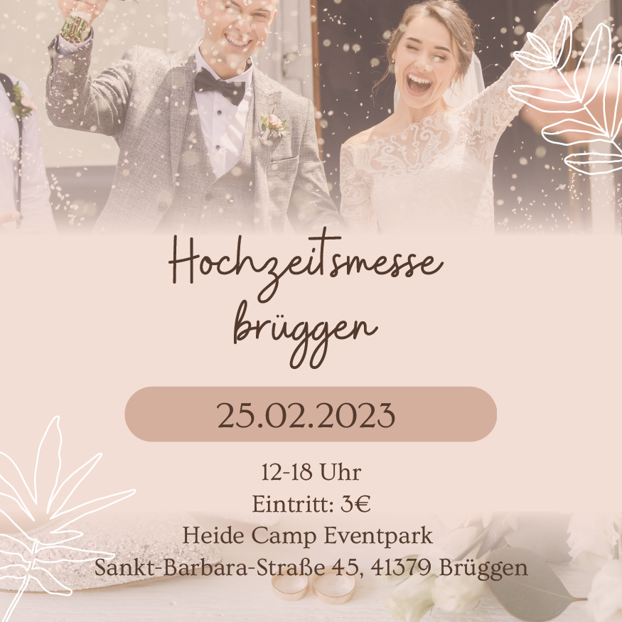 Hochzeitsmesse Brüggen 25.02.2023