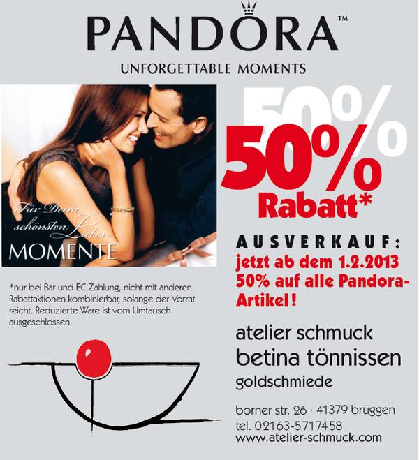 Pandora Ausverkauf