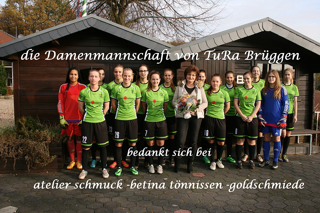Trikotsponsoring 1. Damen Fußballmannschaft Tura Brüggen